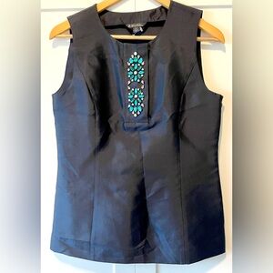 Vintage SILK Brooks Brothers NY sleeveless blouse -